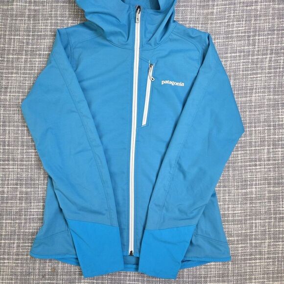 Patagonia Levitation Windbreaker Hooded Jacket Aqua Blue Women's S - Picture 11 of 15